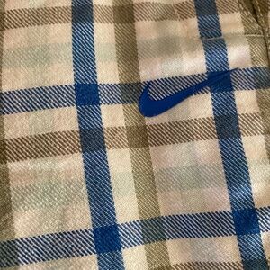 Nike Men's Blue Plaid golf sport pants 36x32